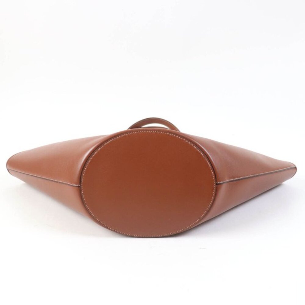 Celine Du3.04 lu Cuir Triomphe Coufant Medium Tote Bag Tan Smooth Calfskin - Picture 4 of 13